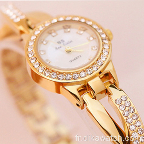 BS 2019 montres à quartz décontractées femmes liste liée haut de gamme personnalisée montre à diamant complète montre à Quartz en acier inoxydable FA1531